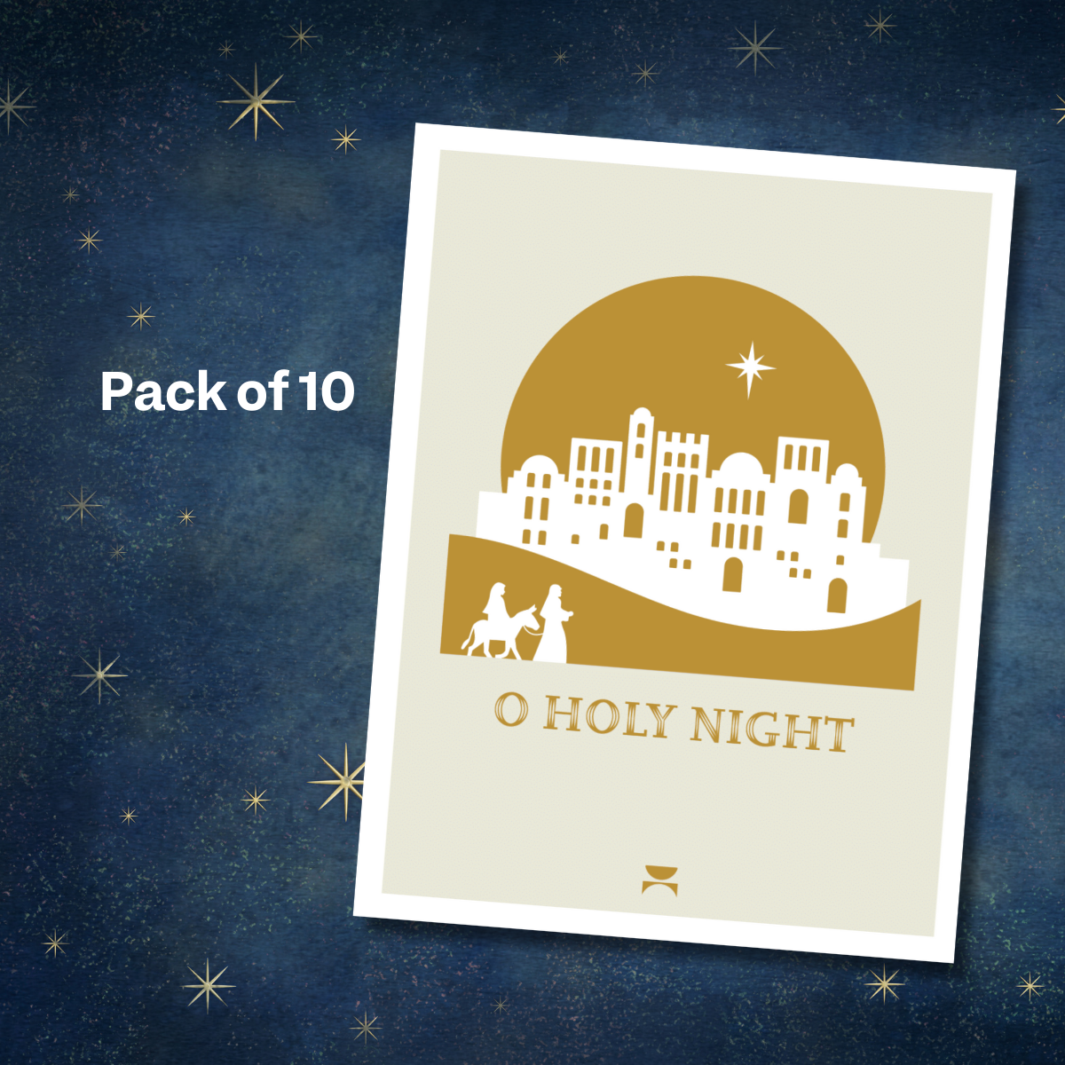 Oh Holy Night Christmas Cards (Pack of 10)