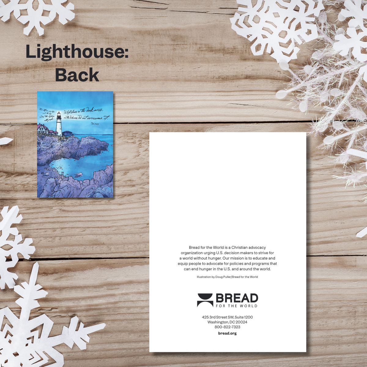 Ornaments & Lighthouse Christmas Card Variety Pack