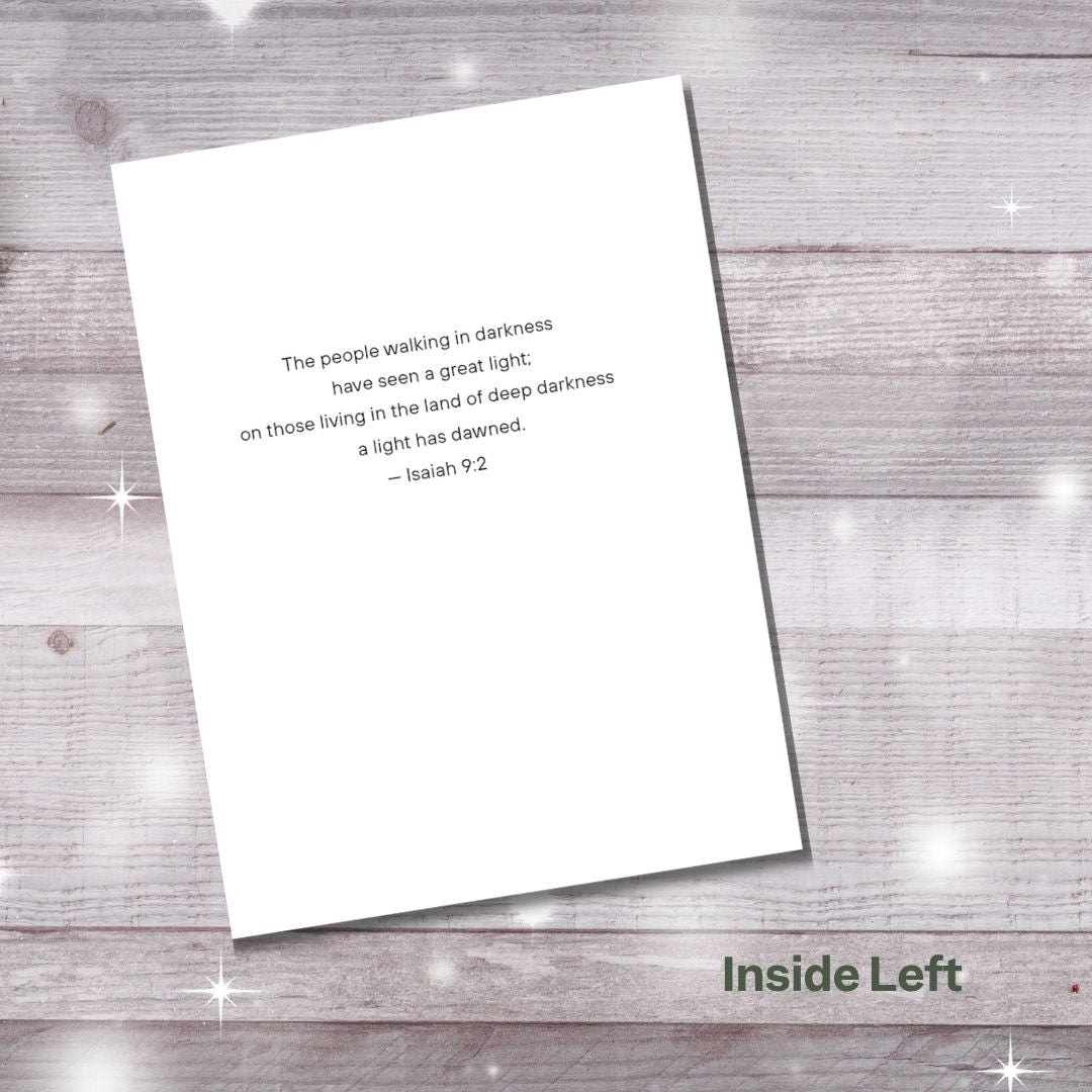NEW Light has dawned Christmas Card (Pack of 10)