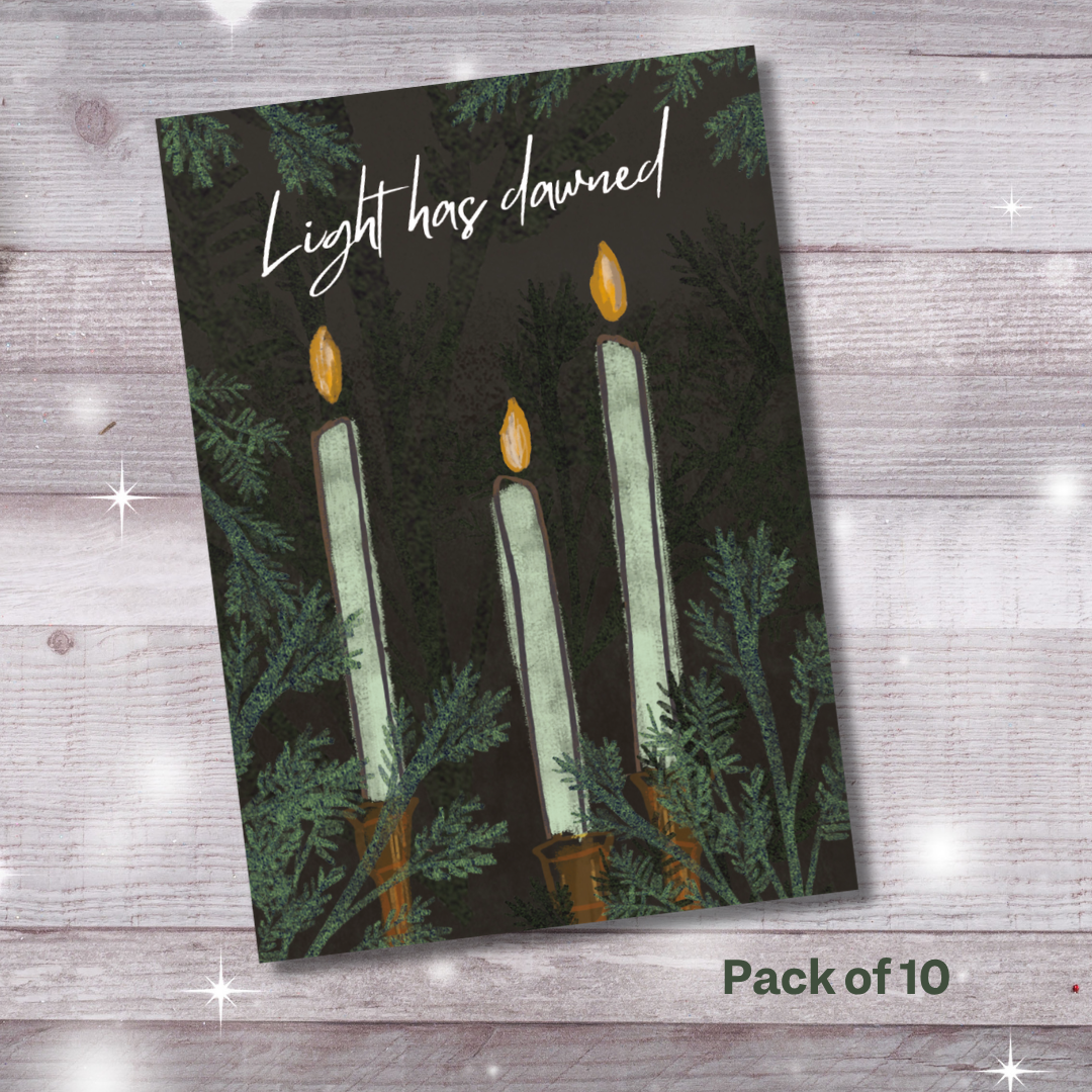 NEW Light has dawned Christmas Card (Pack of 10)