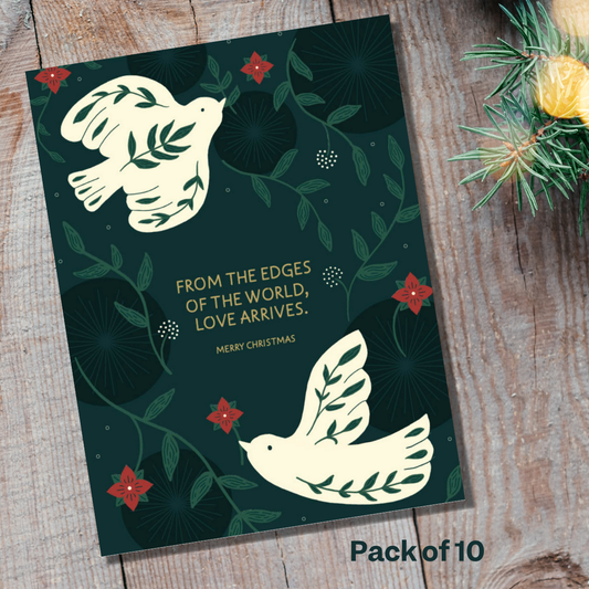 NEW Love Arrives Christmas Cards (Pack of 10)